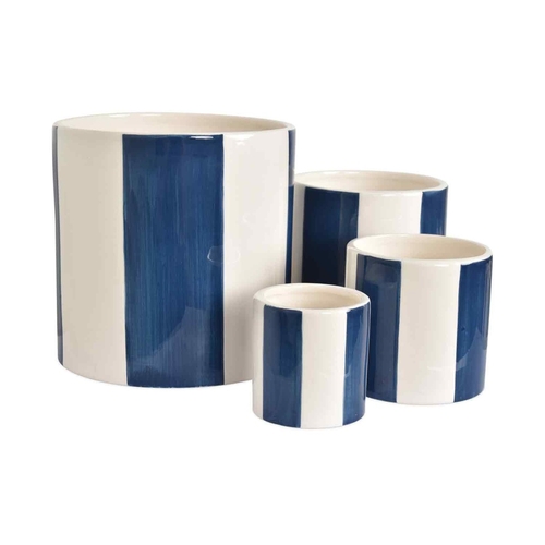 Opjet Set de 4 pots en céramique Bleu